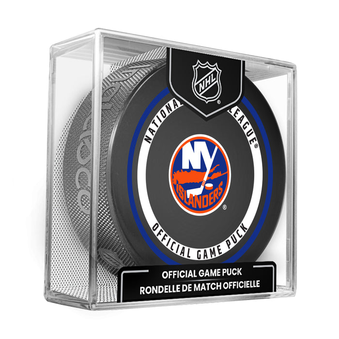 NHL New York Islanders Official 2026-2027 Game Puck 960T In Cube