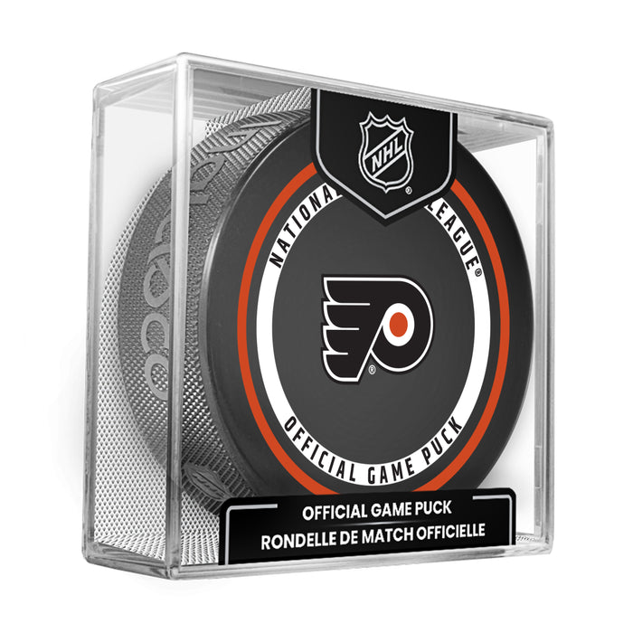 NHL Philadelphia Flyers Official  2026-2027 Game Puck 960T In Cube