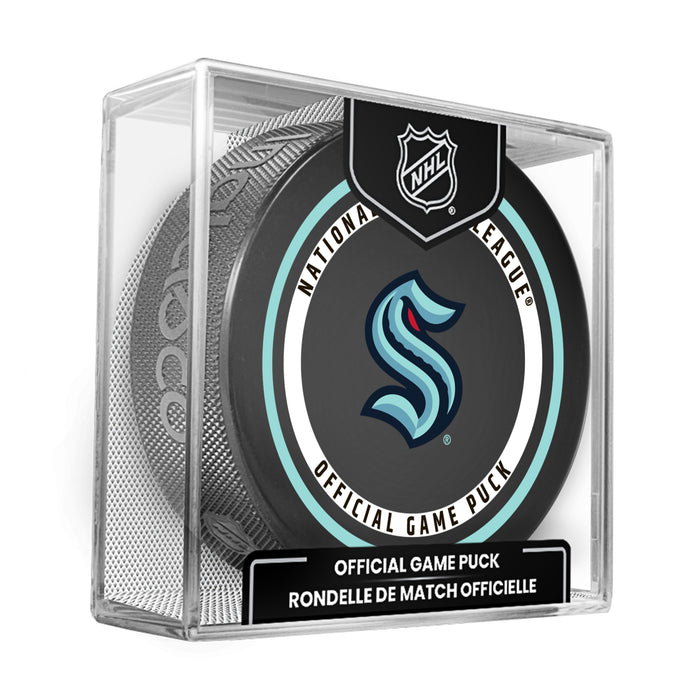 NHL Seattle Kraken Official 2026-2027 Game Puck 960T In Cube
