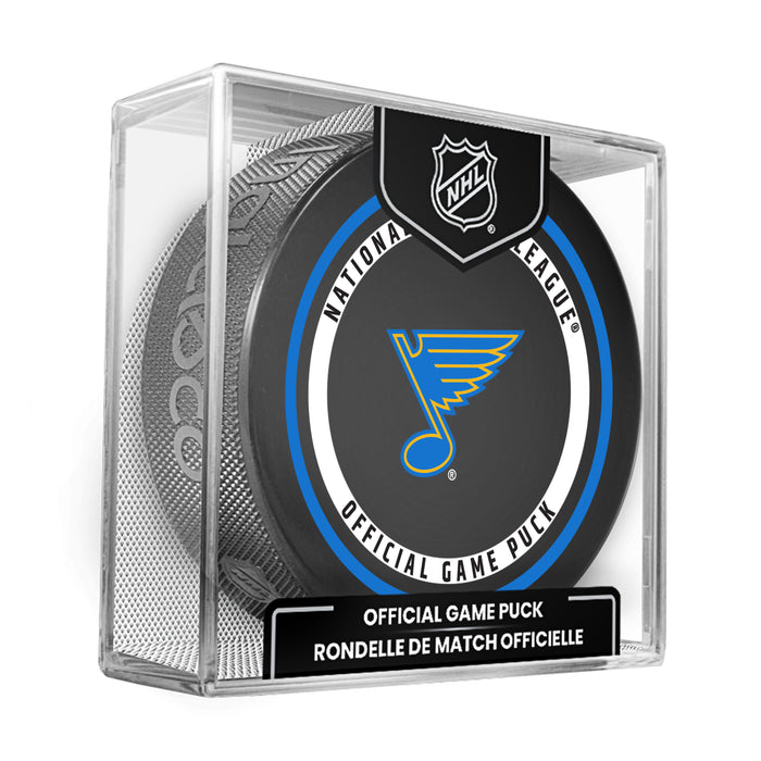 NHL St. Louis Blues Official 2026-2027 Game Puck 960T In Cube