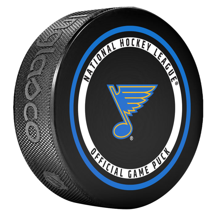 NHL St. Louis Blues Official 2026-2027 Game Puck 960T In Cube