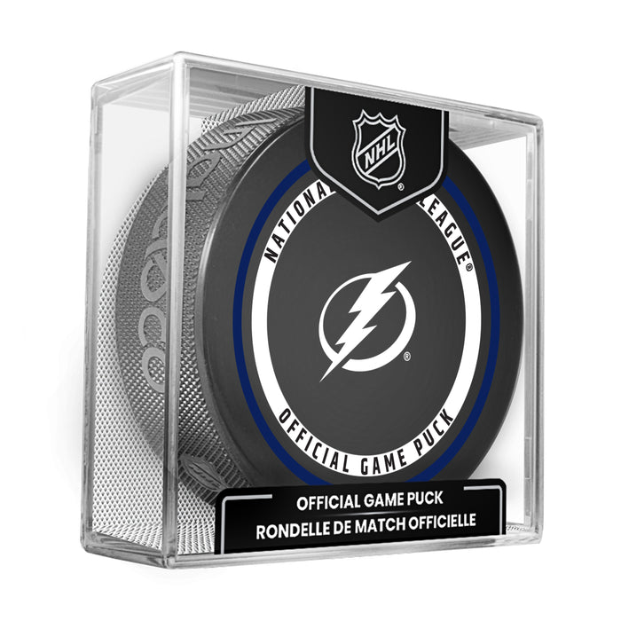 NHL Tampa Bay Lightning Official 2026-2027 Game Puck 960T In Cube