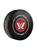 PWHL Ottawa 2024 Inaugural Season Official Game Hockey Puck In Cube
