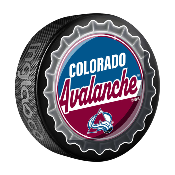 NHL Bottle Opener Souvenir Puck Colorado Avalanche