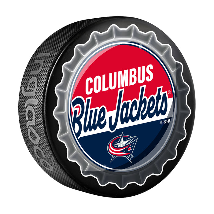 NHL Bottle Opener Souvenir Puck Columbus Blue Jackets