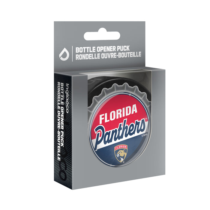 NHL Bottle Opener Souvenir Puck Florida Panthers