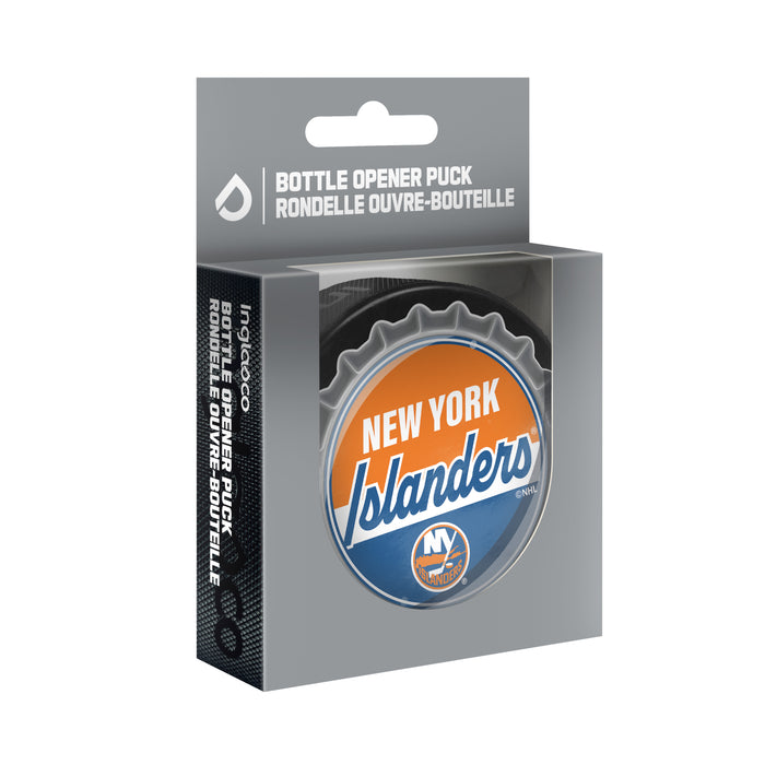 NHL Bottle Opener Souvenir Puck New York Islanders