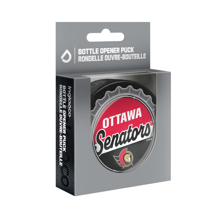 NHL Bottle Opener Souvenir Puck Ottawa Senators