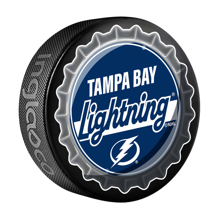 NHL Bottle Opener Souvenir Puck Tampa Bay Lightning