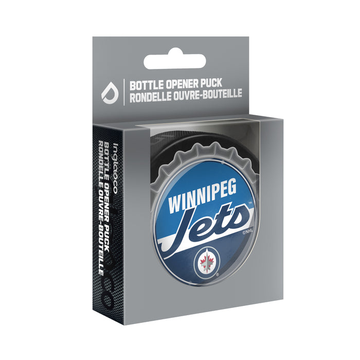 NHL Bottle Opener Souvenir Puck Winnipeg Jets