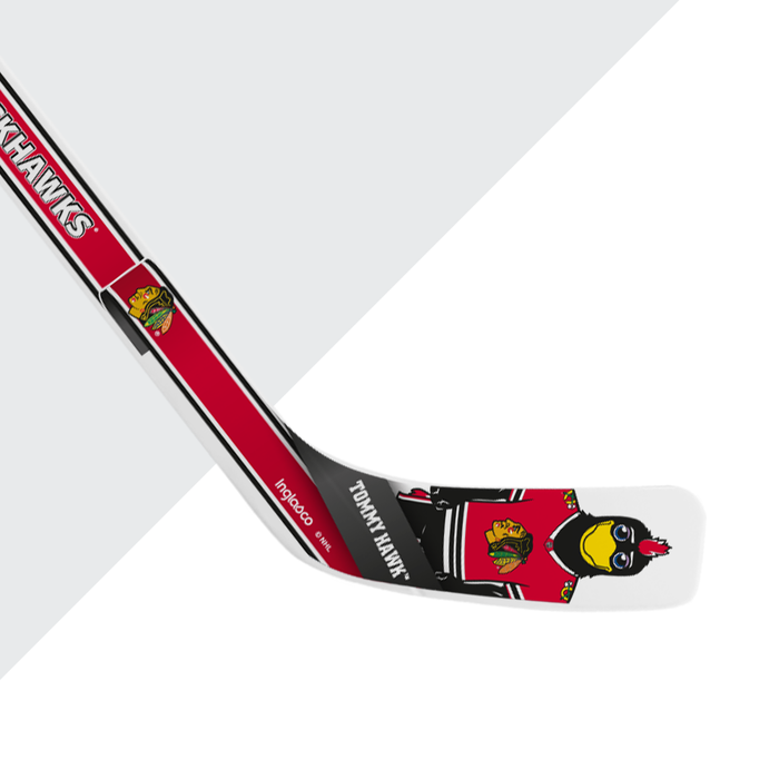 NHL Chicago Blackhawks Mascot White Plastic Player Mini Stick