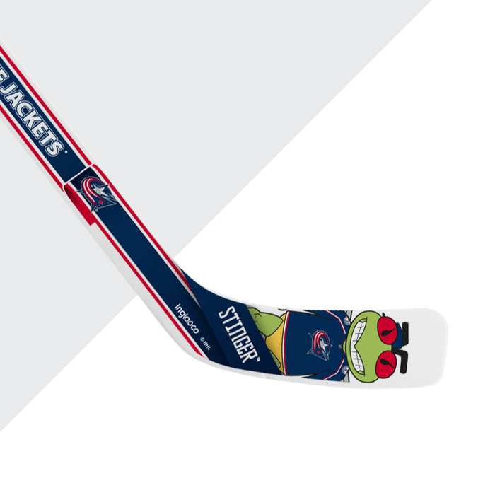 NHL Columbus Blue Jackets Mascot White Plastic Player Mini Stick