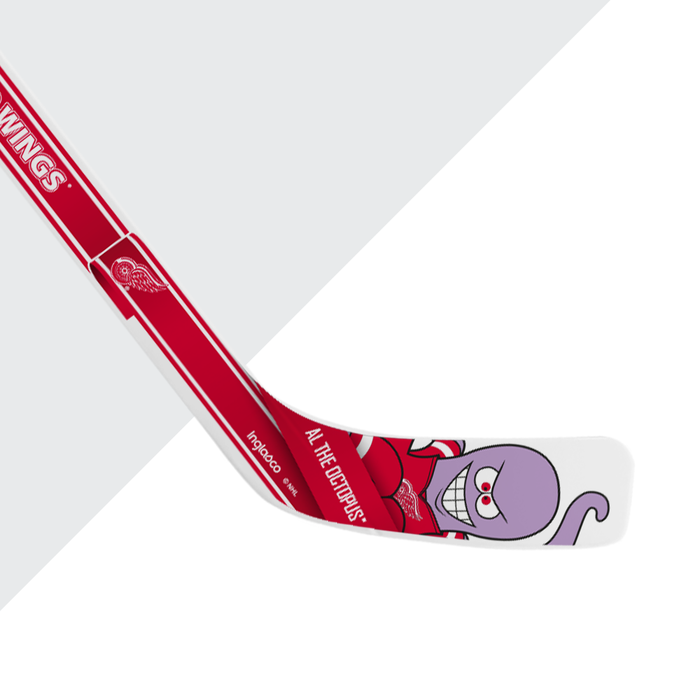 NHL Detroit Red Wings Mascot White Plastic Player Mini Stick