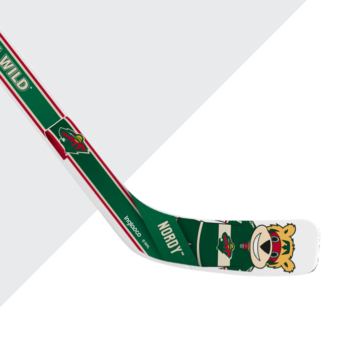 NHL Minnesota Wild Mascot White Plastic Player Mini Stick
