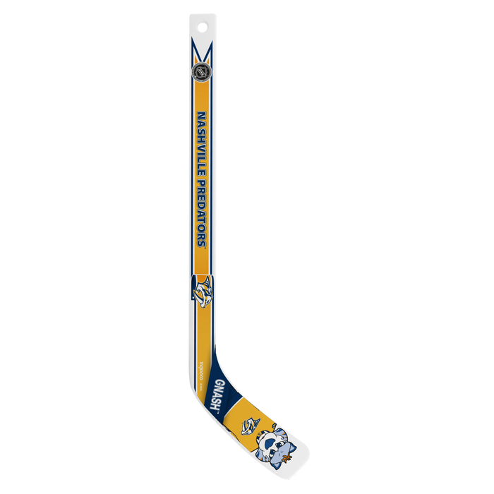 NHL Nashville Predators Mascot White Plastic Player Mini Stick
