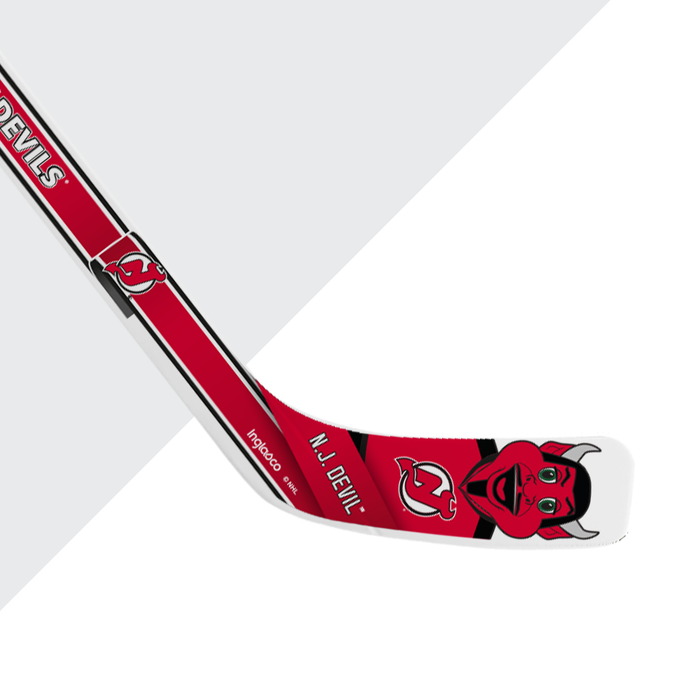 NHL New Jersey Devils Mascot White Plastic Player Mini Stick