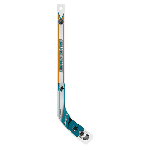 NHL San Jose Sharks Mascot White Plastic Player Mini Stick