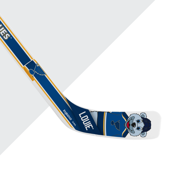 NHL St. Louis Blues Mascot White Plastic Player Mini Stick