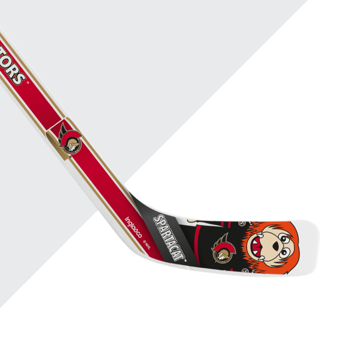 NHL Ottawa Senators Mascot White Plastic Player Mini Stick