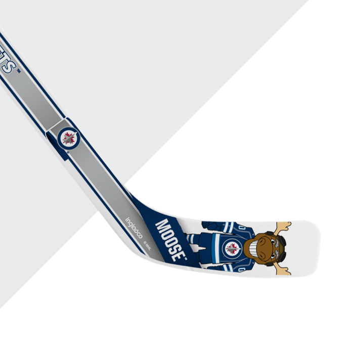 NHL Winnipeg Jets Mascot White Plastic Player Mini Stick