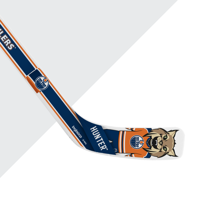 NHL Edmonton Oilers Mascot White Plastic Player Mini Stick