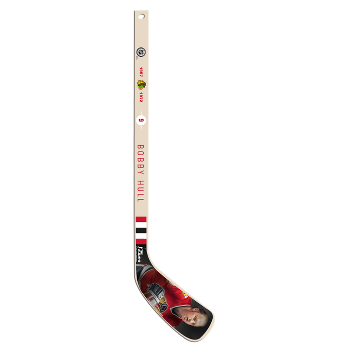 NHLAA Alumni Series Bobby Hull Chicago Blackhawks Wood Player Mini Stick