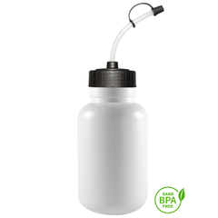1000ml Fatboy Water Bottle With Black Noodle Straw-Top Lid