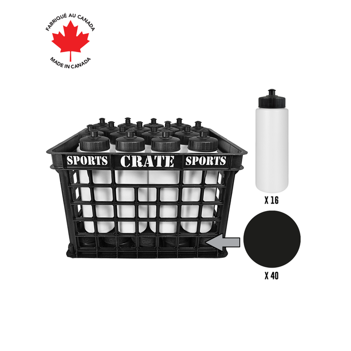 Coach Crate Pull-Top Bottles Canada Hockey Set