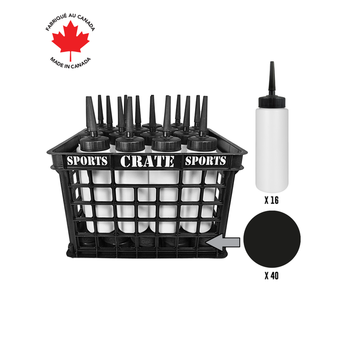 Coach Crate Straw Pull Bottles Canada Hockey Set