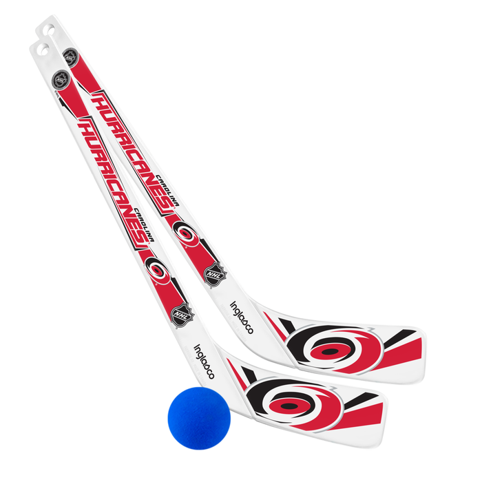 NHL Carolina Hurricanes 1 on 1 Gen II two-stick set in red, black and white with team logo