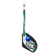 NHL Dallas Stars mini hockey stick close-up with green and white blade, D-star logo and blue ball