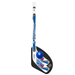 NHL New York Rangers mini hockey stick close-up with royal blue blade, shield logo and blue foam ball
