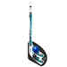 NHL San Jose Sharks mini hockey stick close-up with teal and black blade, shark fin logo and blue ball