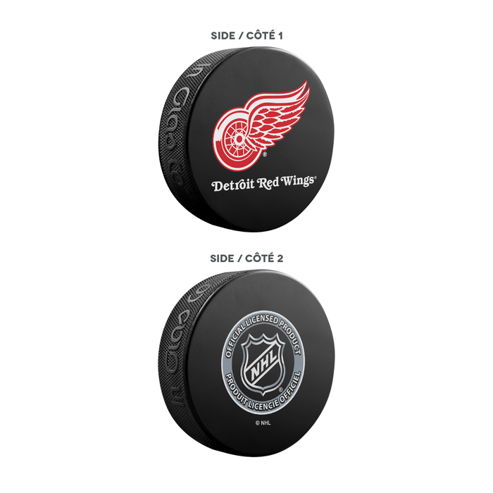 NHL Detroit Red Wings Ultimate Fan 3-Pack. Includes: 1 NHL Official Classic Souvenir Hockey Puck / 4 Coasters / 1 Media Device Holder