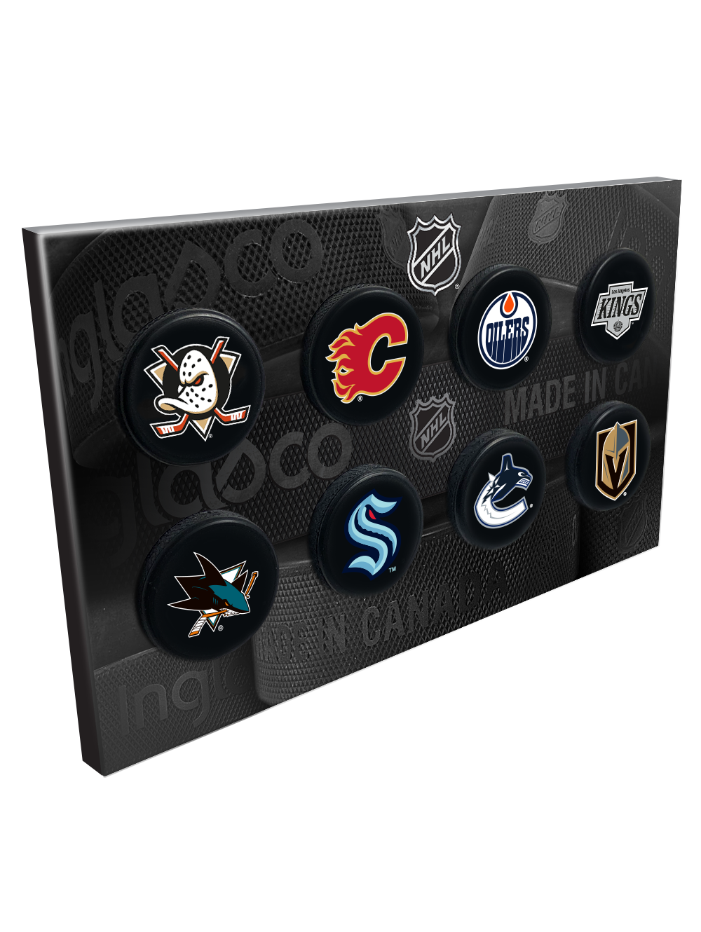 NHL Mini Hockey Puck Tabletop Display. This mini puck collection featu ...