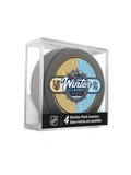 2024 NHL Winter Classic Puck Coasters (4) Pack In Cube