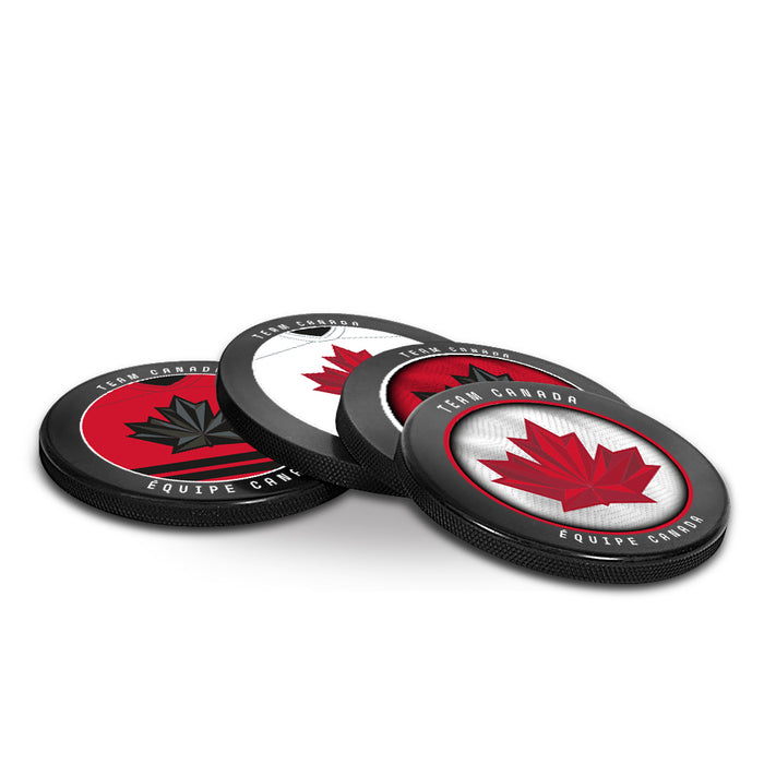 Hockey Canada 2026 Olympic Games Puck Coasters Pack In Cube (4)