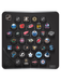 NHL Hockey Puck Wall Plaque. All 32 NHL Team Classic Souvenir Collector Pucks + 3 NHL Shield Hockey Pucks