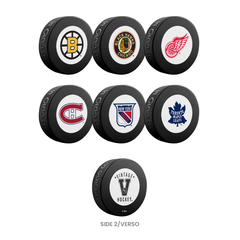 NHL Vintage Original Six Hockey Puck Wall Plaque