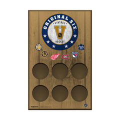 NHL Vintage Original Six Hockey Puck Wall Plaque