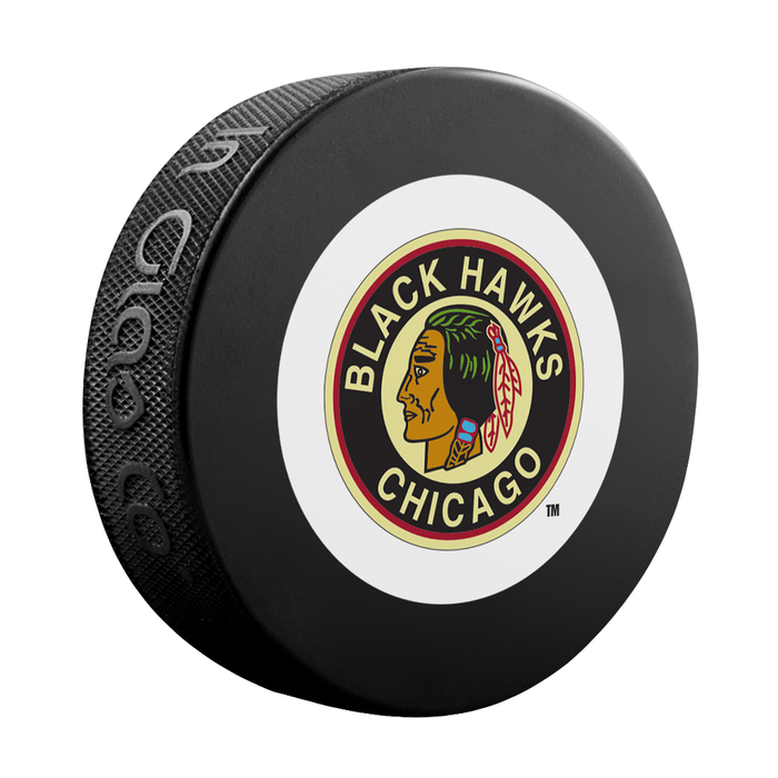 NHL Vintage Chicago Blackhawks Hockey Puck Wall Plaque