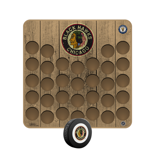 NHL Vintage Chicago Blackhawks Hockey Puck Wall Plaque