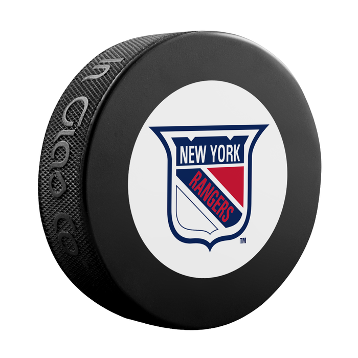 NHL Vintage New York Rangers Hockey Puck Wall Plaque
