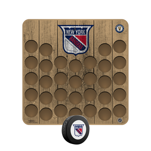 NHL Vintage New York Rangers Hockey Puck Wall Plaque