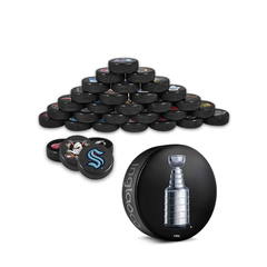 NHL Official Stanley Cup Bracket Mini Puck Wall Plaque.