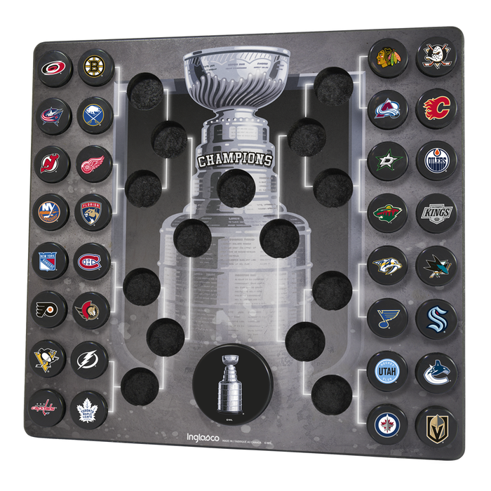 NHL Official Stanley Cup Bracket Mini Puck Wall Plaque