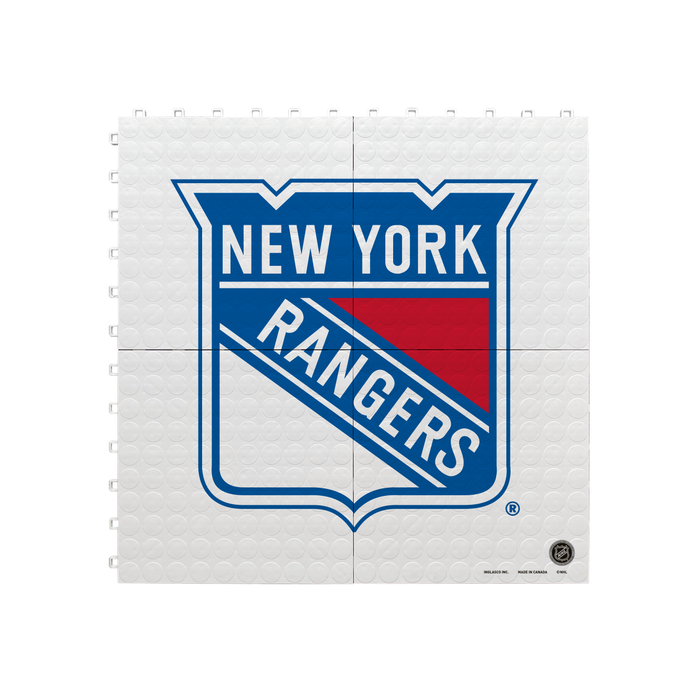 NHL New York Rangers (standard-sized logo) Hockey Training Surface