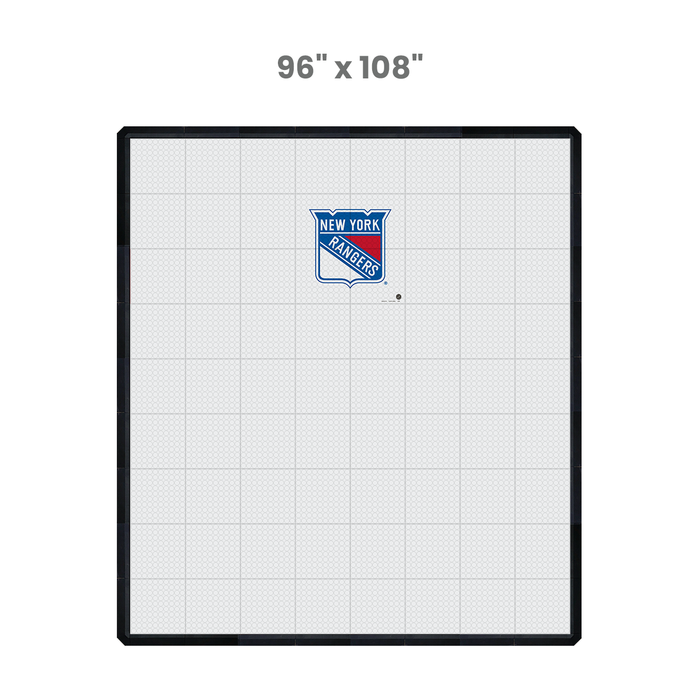 NHL New York Rangers (standard-sized logo) Hockey Training Surface