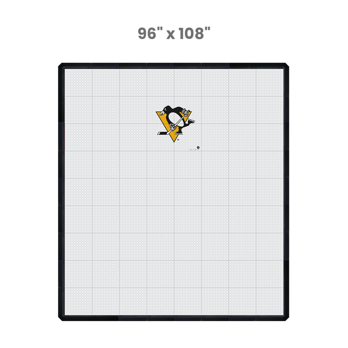NHL Pittsburgh Penguins (standard-sized logo) Hockey Training Surface