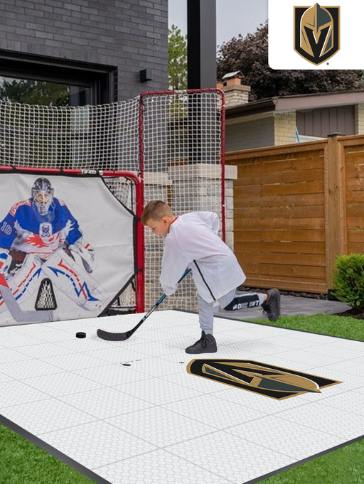 NHL Vegas Golden Knights (large-sized logo) Hockey Training Surface